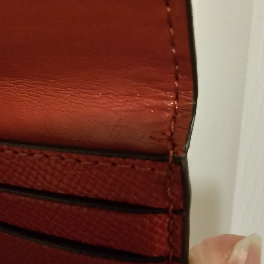 Coach Rare Sparkle Red Card Pouch - Picture 9 of 17